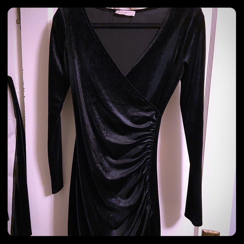 Black Velvet Holiday Dress